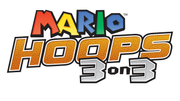 Mario Hoops 3 on 3 title screen for Nintendo DS